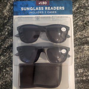 M Eyewear Sunglass readers +1.50 Pack of 2 Sunglasses NEW